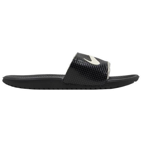 

Boys Nike Nike Kawa Slides Fun - Boys' Grade School Shoe Black/White Size 04.0