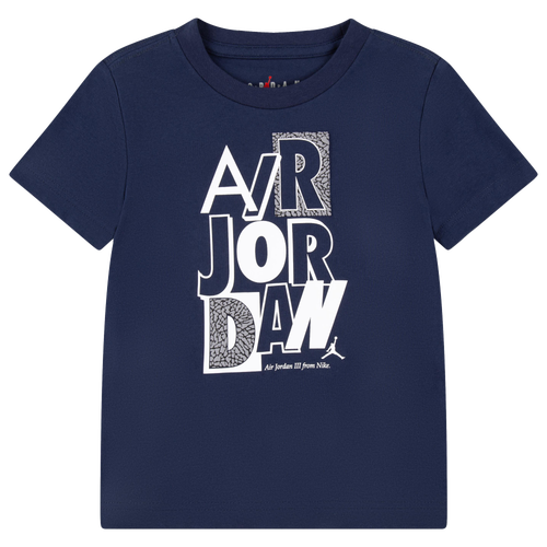 

Boys Jordan Jordan AJ 3 Mix Up T-Shirt - Boys' Toddler Midnight Navy/White Size 2T