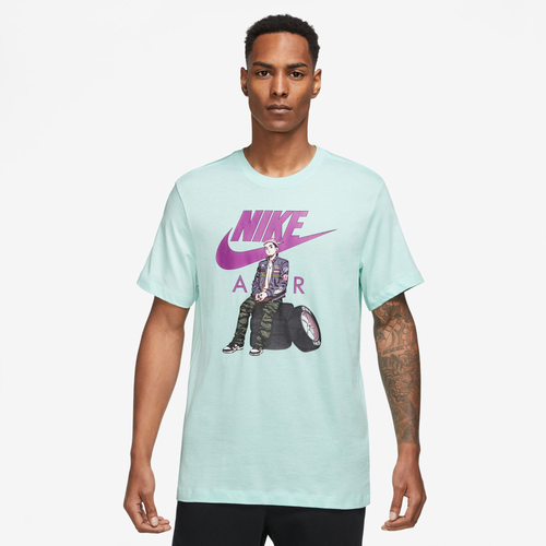 

Nike Mens Nike NSW OC Pack 4 T-Shirt - Mens Jade Ice Size S