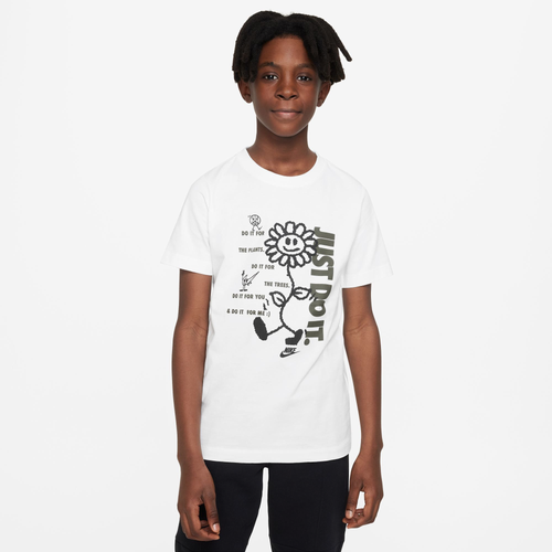 

Boys Nike Nike NSW JDI Flower T-Shirt - Boys' Grade School White Size L