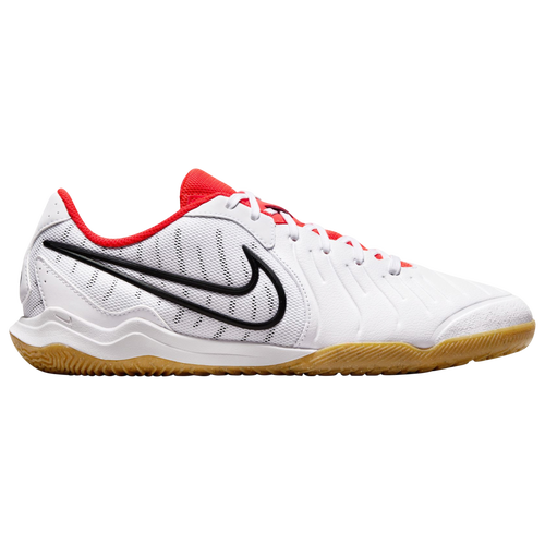 

Nike Mens Nike Legend 10 Academy IC - Mens Soccer Shoes Bright Crimson/White/Black Size 10.0