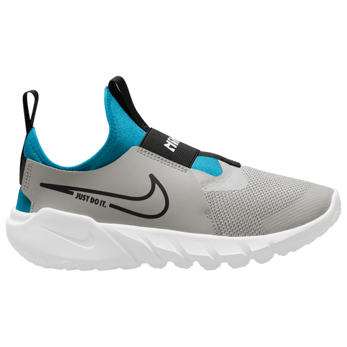 

Nike Boys Nike Flex Runner 2 - Boys' Grade School Running Shoes Light Iron Ore/Black/Blue Lightning Size 5.0