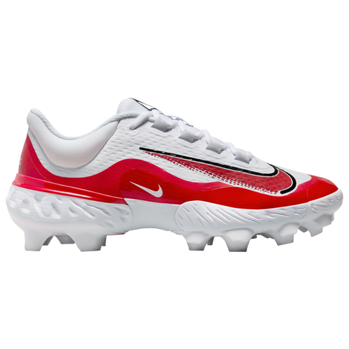 

Nike Mens Nike Alpha Huarache Elite 4 Low MCS - Mens Baseball Shoes University Red/Pure Platinum/White Size 11.0