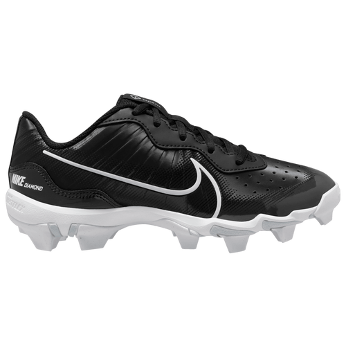 

Nike Boys Nike Alpha Huarache 4 Keystone - Boys' Grade School Baseball Shoes Black/White/Pure Platinum Size 6.0