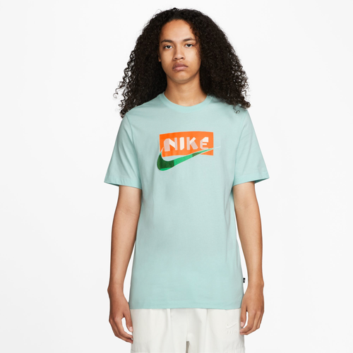 

Nike Mens Nike NSW OC Pack 3 T-Shirt - Mens Jade Ice/Orange Size M