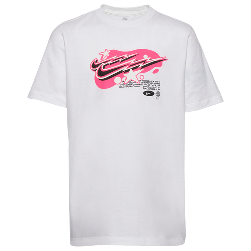 

Boys Nike Nike Electric High T-Shirt - Boys' Grade School White/White Size S