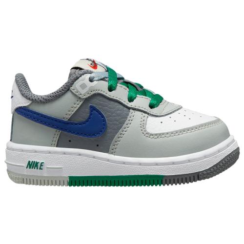 

Boys Nike Nike Air Force 1 LV8 1 - Boys' Toddler Basketball Shoe Light Silver/Deep Royal/White Size 05.0