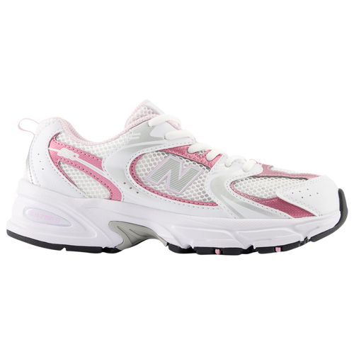 

Girls New Balance New Balance 530 - Girls' Grade School Running Shoe White/Pink/Silver Size 05.0