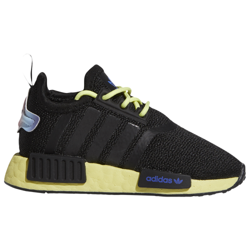 

adidas Originals NMD R1 Casual Sneakers - Boys' Toddler Black/Yellow Size 04.0