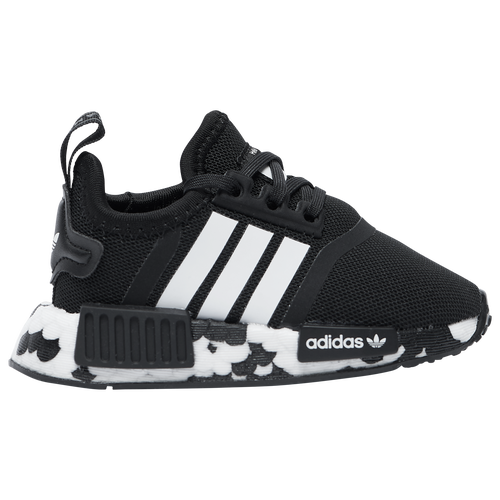 

adidas Originals NMD R1 Casual Sneakers - Boys' Toddler Black/White Size 04.0