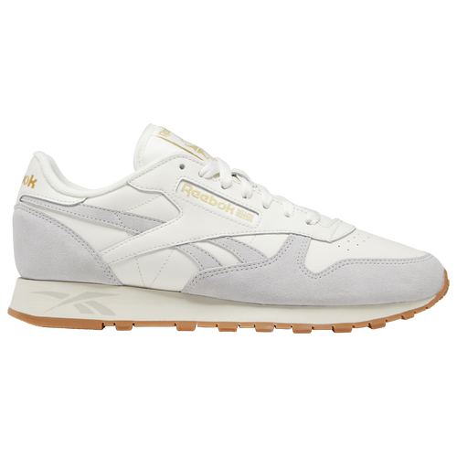 

Reebok Mens Reebok Classic Leather Dusty Warehouse - Mens Running Shoes White/Grey Size 11.0