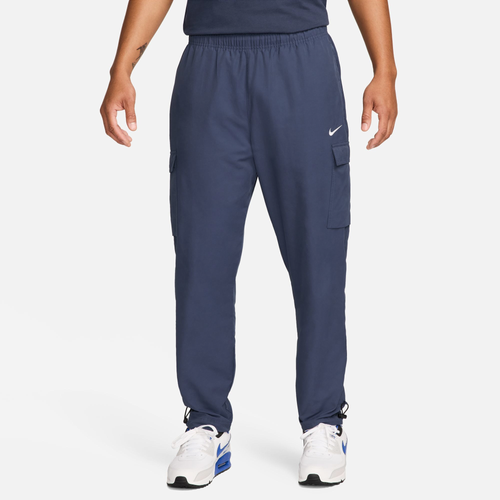 

Nike Mens Nike NSW SW Air Play Woven Pants - Mens Navy/White Size M