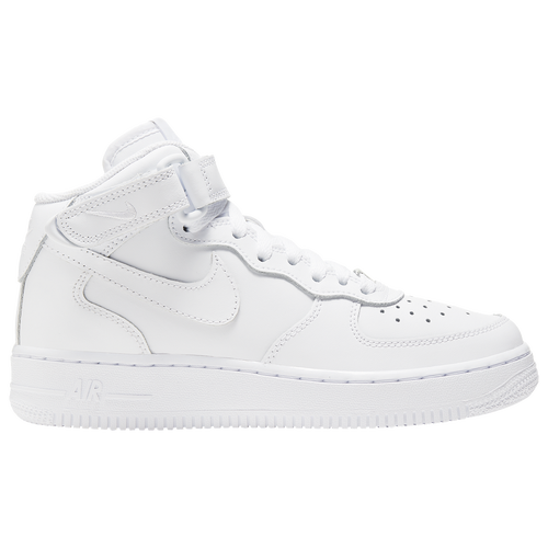 

Boys Nike Nike Air Force 1 Mid LE - Boys' Grade School Basketball Shoe White/White/White Size 04.5