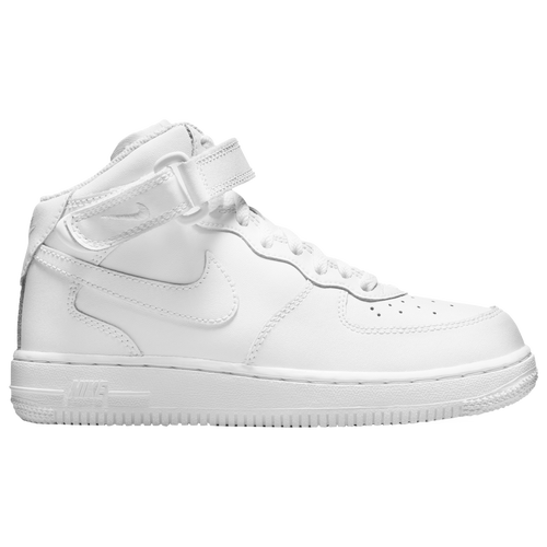 

Boys Preschool Nike Nike Air Force 1 Mid LE - Boys' Preschool Shoe White/White/White Size 03.0