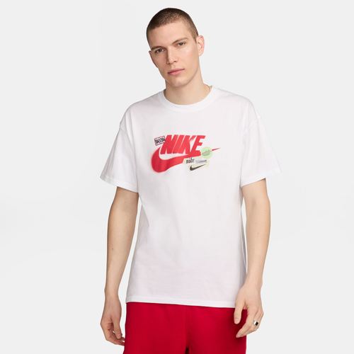

Nike Mens Nike NSW No Bills Max90 T-Shirt - Mens White/White Size L