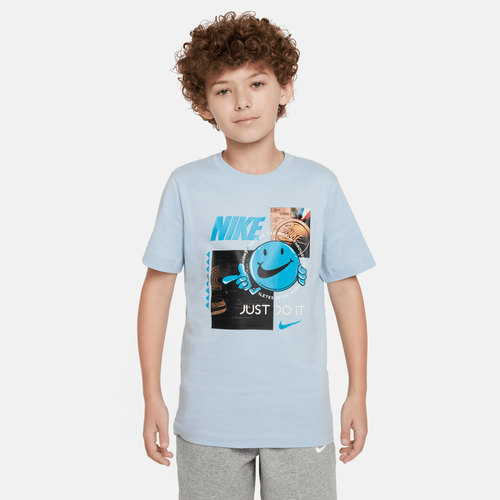 

Boys Nike Nike Short Sleeve Crew Photo T-Shirt - Boys' Grade School Blue Size M