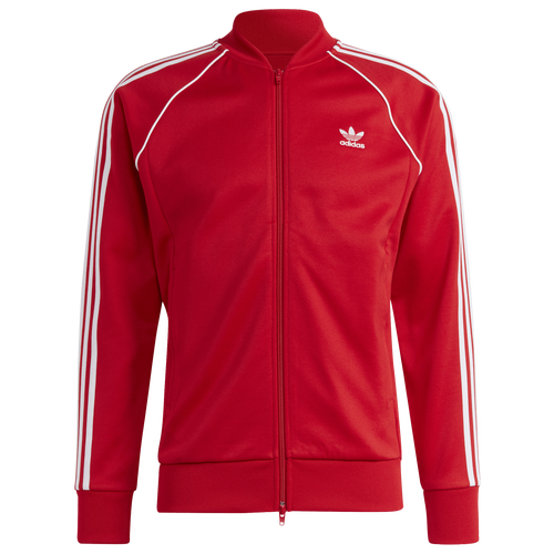 

adidas Originals Mens adidas Originals Adicolor Superstar Track Jacket - Mens White/Red Size M