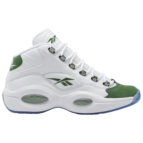 

Reebok Mens Reebok Question Mid Michigan State - Mens Basketball Shoes White/Green Size 8.0