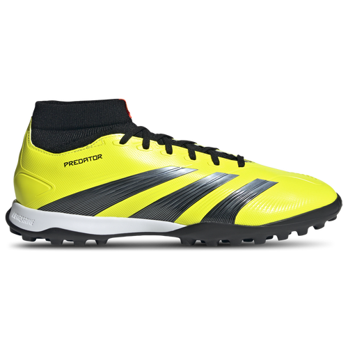 

adidas Mens adidas Predator 24 League Turf - Mens Soccer Shoes Black/Team Solar Yellow/Solar Red Size 9.0