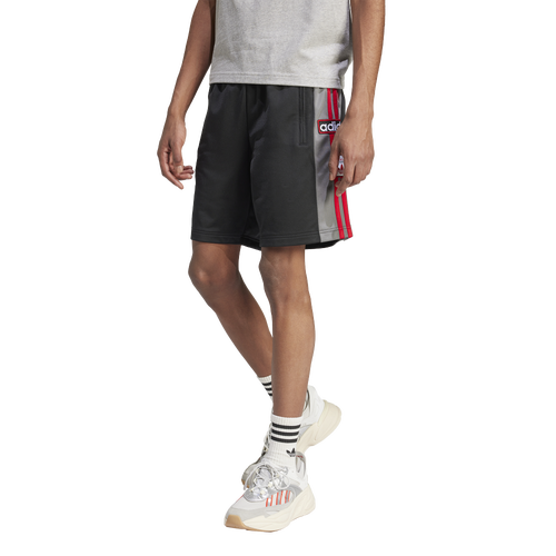 

adidas Originals Mens adidas Originals adicolor adiBreak Lifestyle Shorts - Mens Black/Grey/Better Scarlet Size L