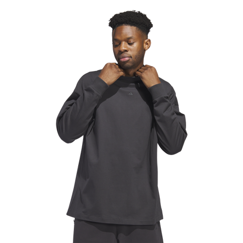 

adidas Mens adidas One BB Long Sleeve T-Shirt - Mens Carbon Size XL