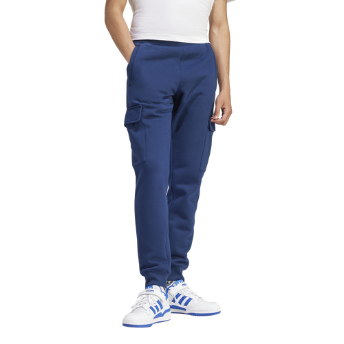 

adidas Originals Mens adidas Originals Trefoil Essentials Cargo Pants - Mens Night Indigo/White Size XL