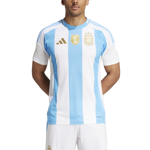 

adidas Mens Argentina adidas Argentina 2024 Home Soccer Jersey - Mens White/Blue Burst Size L