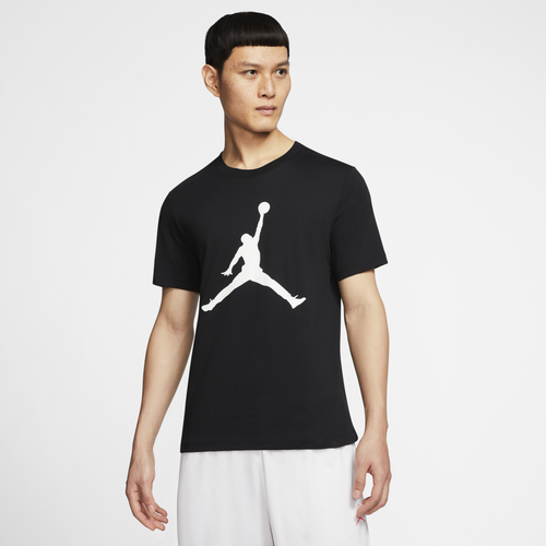

Jordan Mens Jordan Jumpman Crew T-Shirt - Mens Black/White Size S