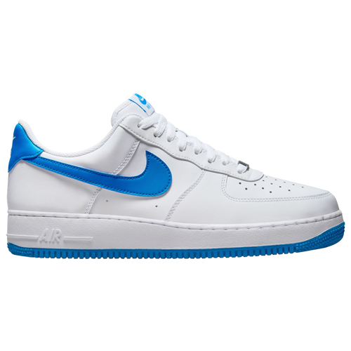 

Nike Mens Nike Air Force 1 Low '07 - Mens Shoes White/Blue Size 10.5