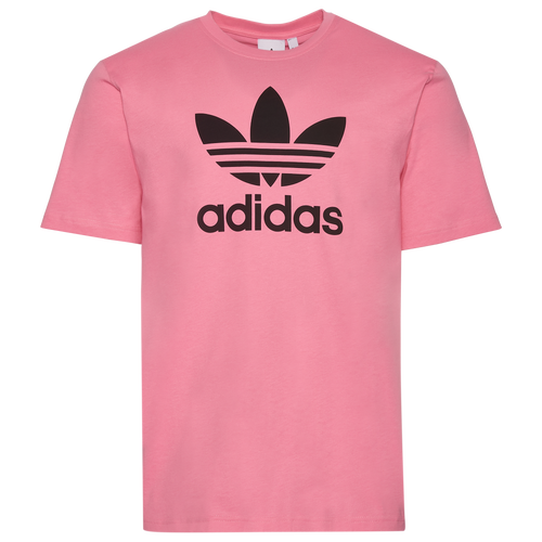 

adidas Originals Mens adidas Originals Trefoil T-Shirt - Mens Black/Easy Pink Size M