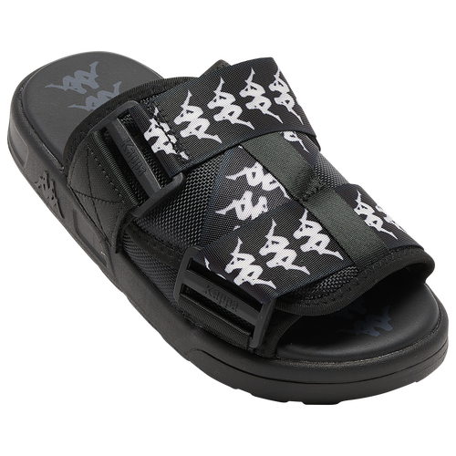

Boys Kappa Kappa Mitel Slides - Boys' Grade School Shoe Black/White Size 04.0