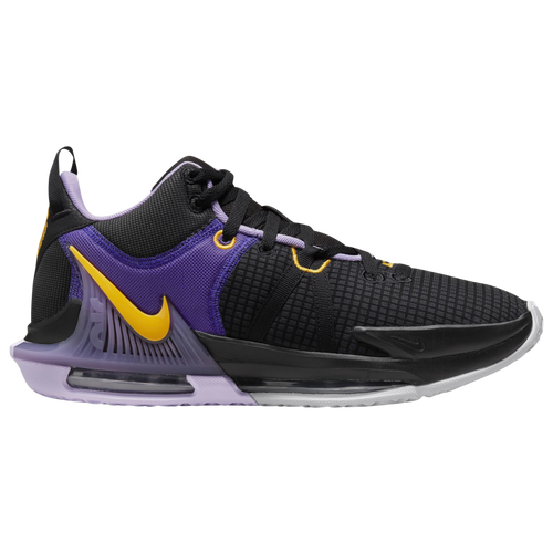 

Nike Mens Nike LeBron Witness VII - Mens Basketball Shoes Purple/Black/Gold Size 8.5