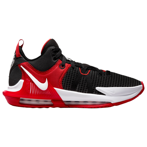 

Nike Mens Nike LeBron Witness VII - Mens Basketball Shoes White/Black/Red Size 8.0