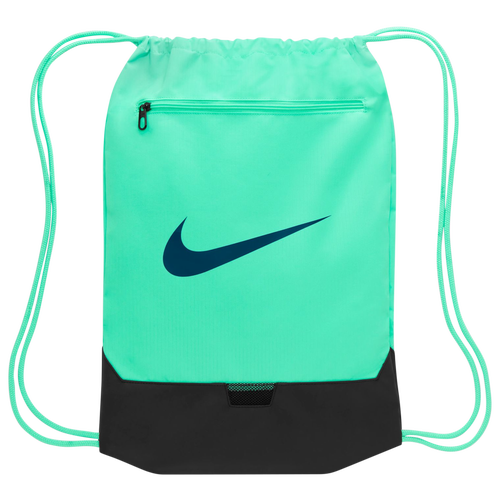 

Nike Nike Brasilia Drawstring - Adult Green Glow/Black/Valerian Blue Size One Size