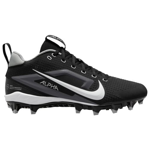

Nike Mens Nike Alpha Menace 4 Varsity - Mens Football Shoes Black/White/Silver Size 10.0