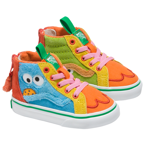 

Boys Vans Vans SK8 Hi Zip Sesame Street - Boys' Toddler Shoe Multi/Multi Size 04.0