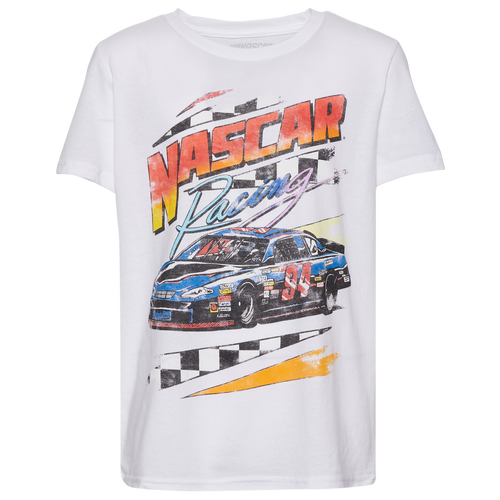 

Boys NASCAR NASCAR NASCAR Culture T-Shirt - Boys' Grade School White/White Size M