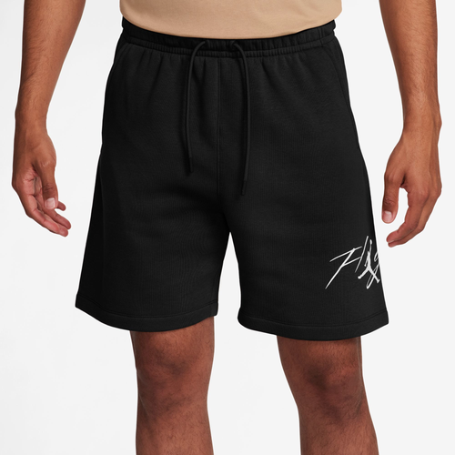 

Jordan Mens Jordan Essential Fleece HBR Shorts - Mens White/Black Size S