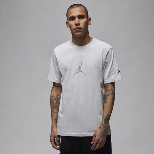 

Jordan Mens Jordan Flight MVP GX Short Sleeve Crew T-Shirt - Mens Grey/Grey Size XL