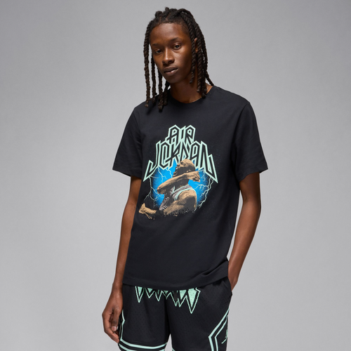 

Jordan Mens Jordan Dri-FIT Sport GFX Short Sleeve Crew T-Shirt - Mens Teal/Black Size XL