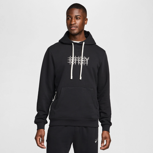

Nike Mens Nike Dri-FIT Standard Issue Pullover Hoodie - Mens Black/Sail Size XL