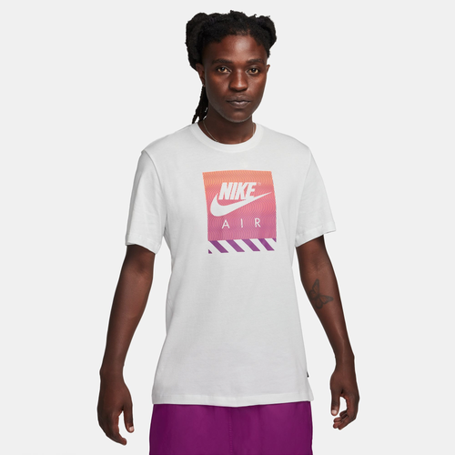 

Nike Mens Nike NSW FW Connect T-Shirt - Mens Summit White/Purple/Purple/Purple Size S