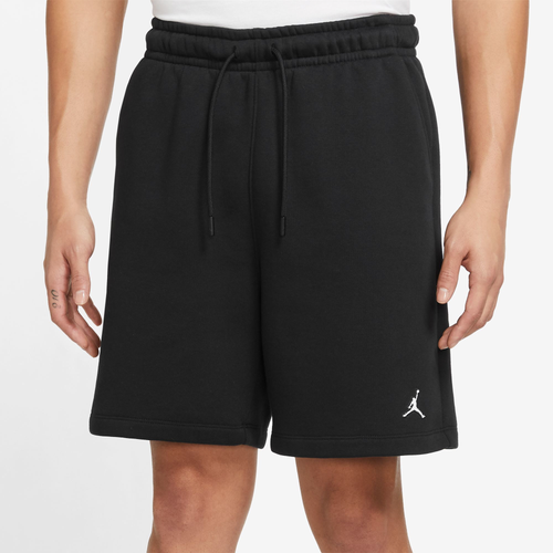 

Jordan Mens Jordan Essential Fleece Shorts - Mens Black/White Size XL