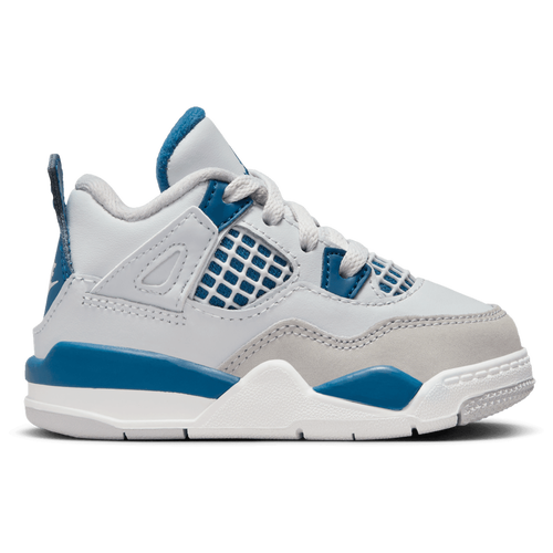 

Jordan Boys Jordan Retro 4 - Boys' Toddler Basketball Shoes Off White/Military Blue/Neutral Grey Size 8.0