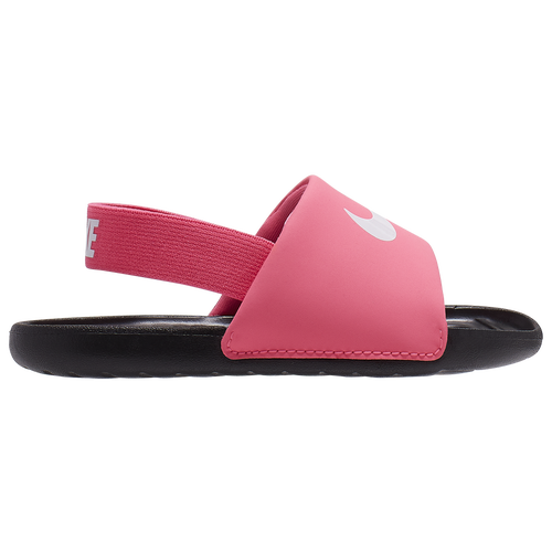 

Girls Nike Nike Kawa Slides - Girls' Toddler Shoe Digital Pink/White/Black Size 10.0