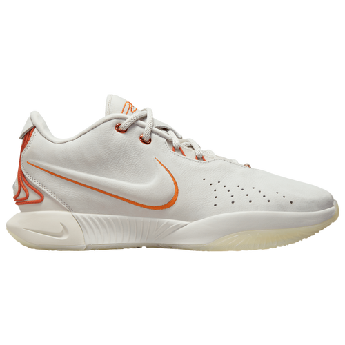 

Nike Mens Nike Lebron XXI - Mens Basketball Shoes Beige/Orange Size 9.0