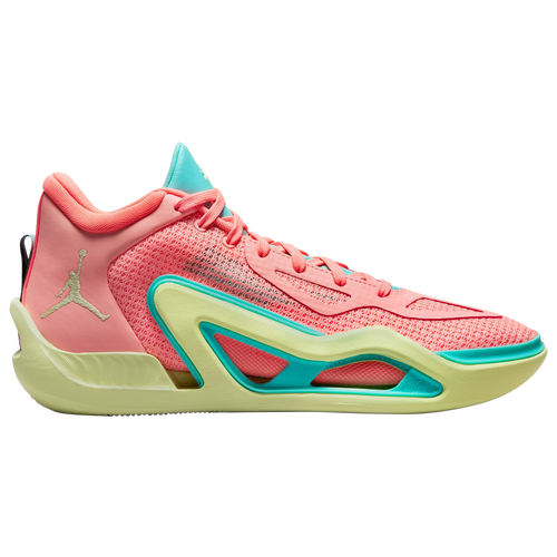 

Jordan Mens Jordan Tatum 1 - Mens Basketball Shoes Barely Volt/Pink Tint/Lava Glow Size 10.5