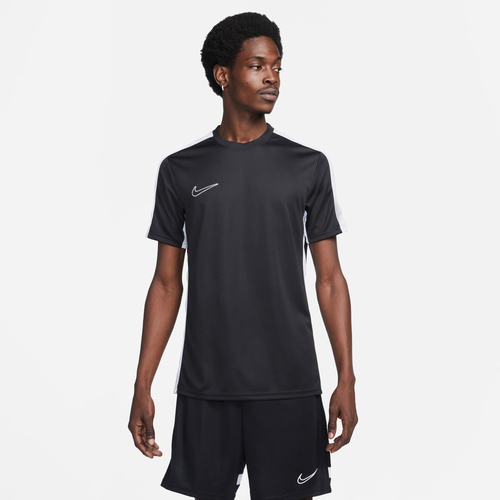 

Nike Mens Nike Academy 23 Short Sleeve Top - Mens Black/White/White Size M