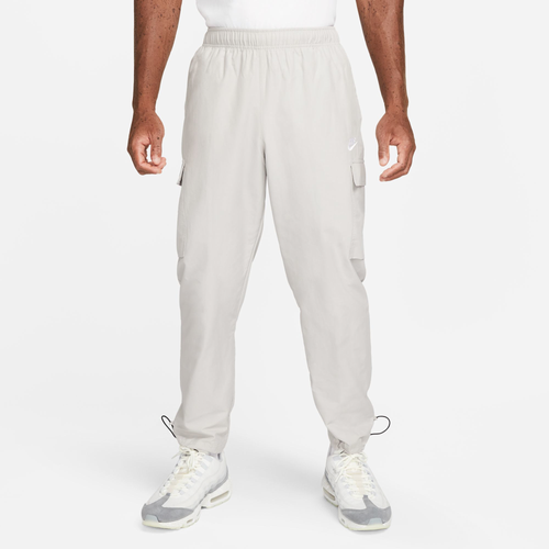 

Nike Mens Nike NSW Repeat SW Woven Pants - Mens Iron Ore/White Size XL