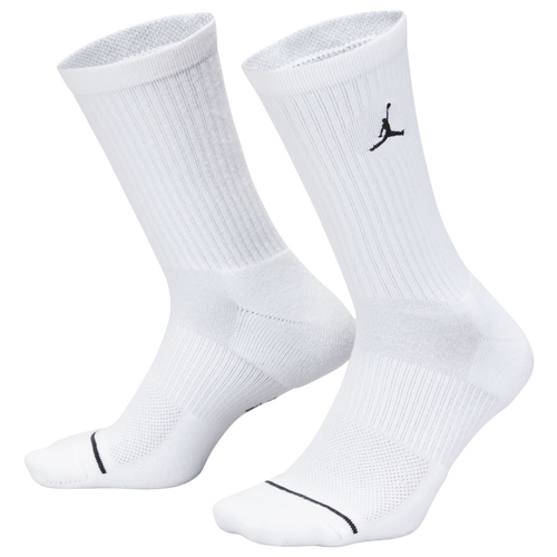 

Jordan Mens Jordan Every Day Cushioned Crew 3 Pack Socks - Mens Black/White Size L
